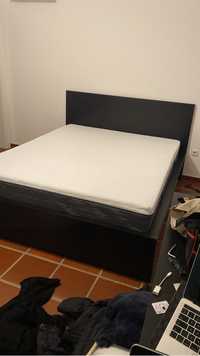 Malm cama 160x200 preto