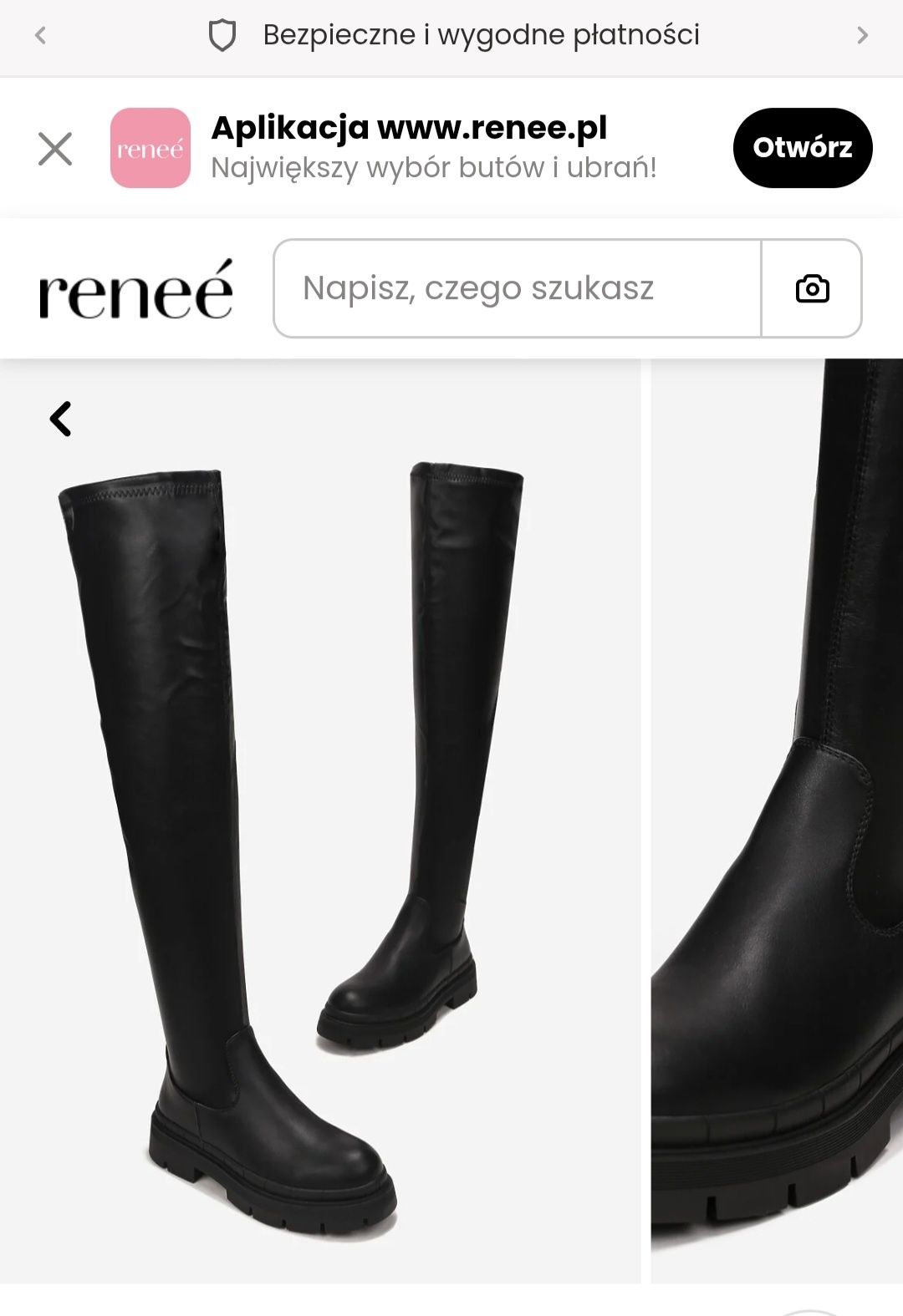 Wysokie kozaki za kolano Renee