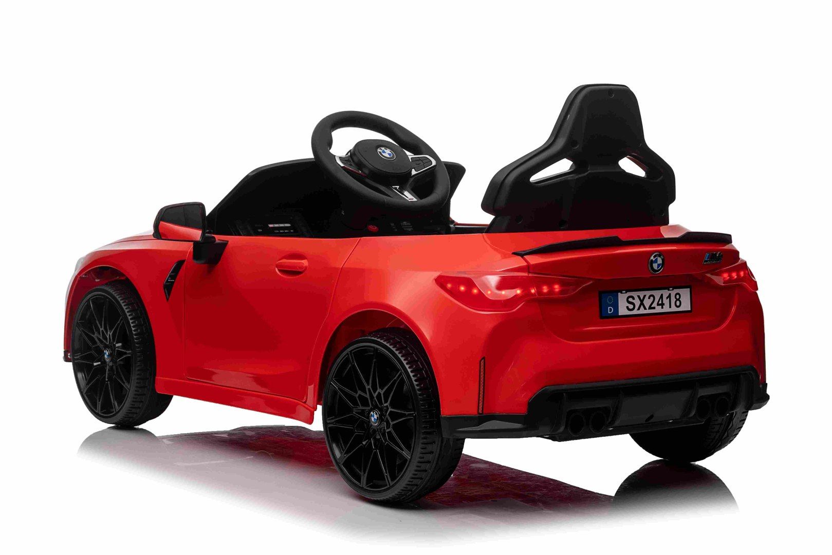 +Pokrowiec Bluetooth Auto na akumulator  BMW M4 Czerwony