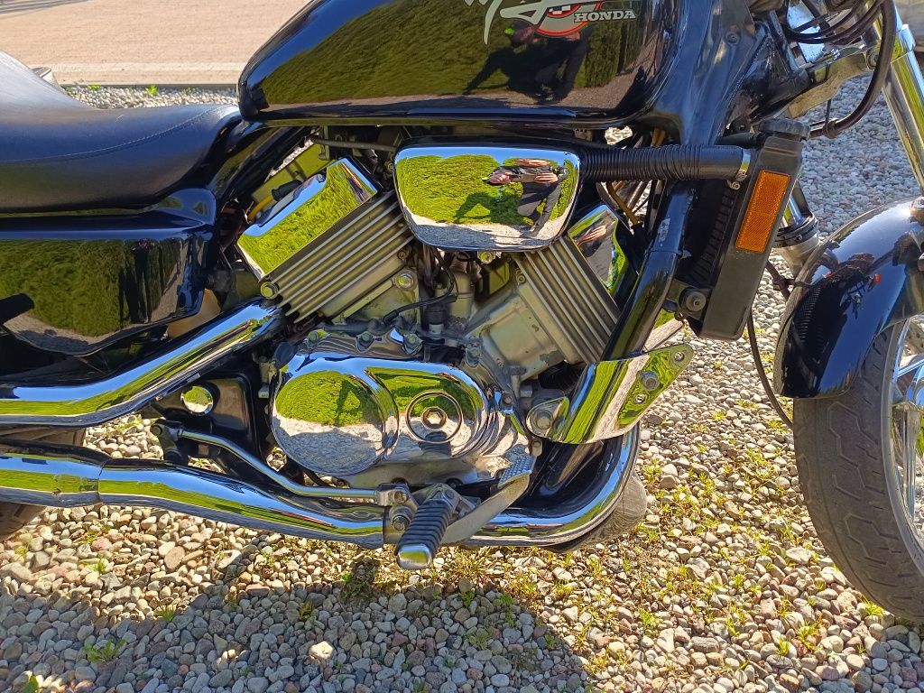 Honda Magna która pięknie brzmi. Zamiana na Simson auto lub Virago 125