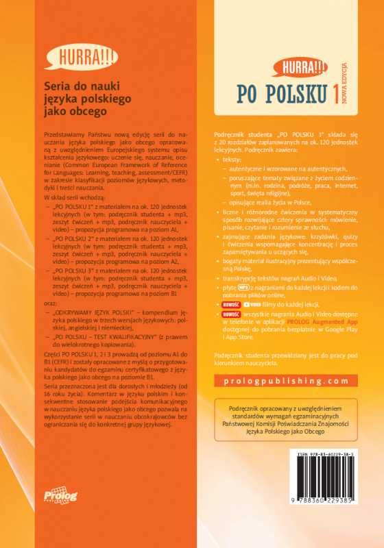 Małolepsza - HURRA!!! Po Polsku 1. Nowa Edycja. Podręcznik Studenta A1