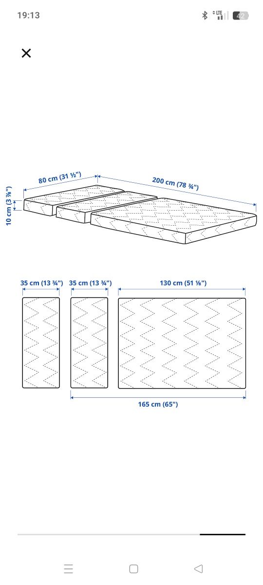 Materac Ikea Vimsig 80x200