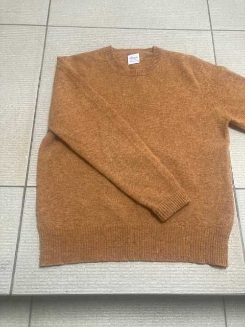 męski sweter shetland  ang.  marki ALBAM rozmiar XL kolor rudy melanż