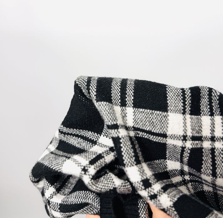 Sweterkowa kamizelka w kratę XS 34 Primark