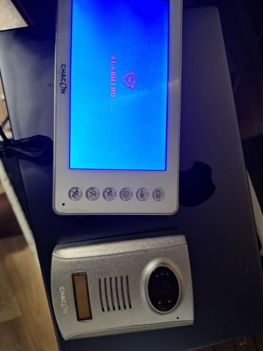 Kit videoporteiro ChaCon 7" 2H slim cinza