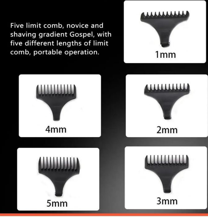 Машинка триммер vgr v030 для стрижки бороды волос тример с насадками