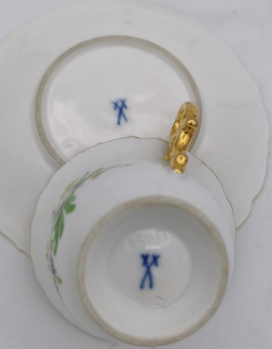 Porcelana Meissen DUO Mokka Miśnia. Muzealna Kolekcjonerska