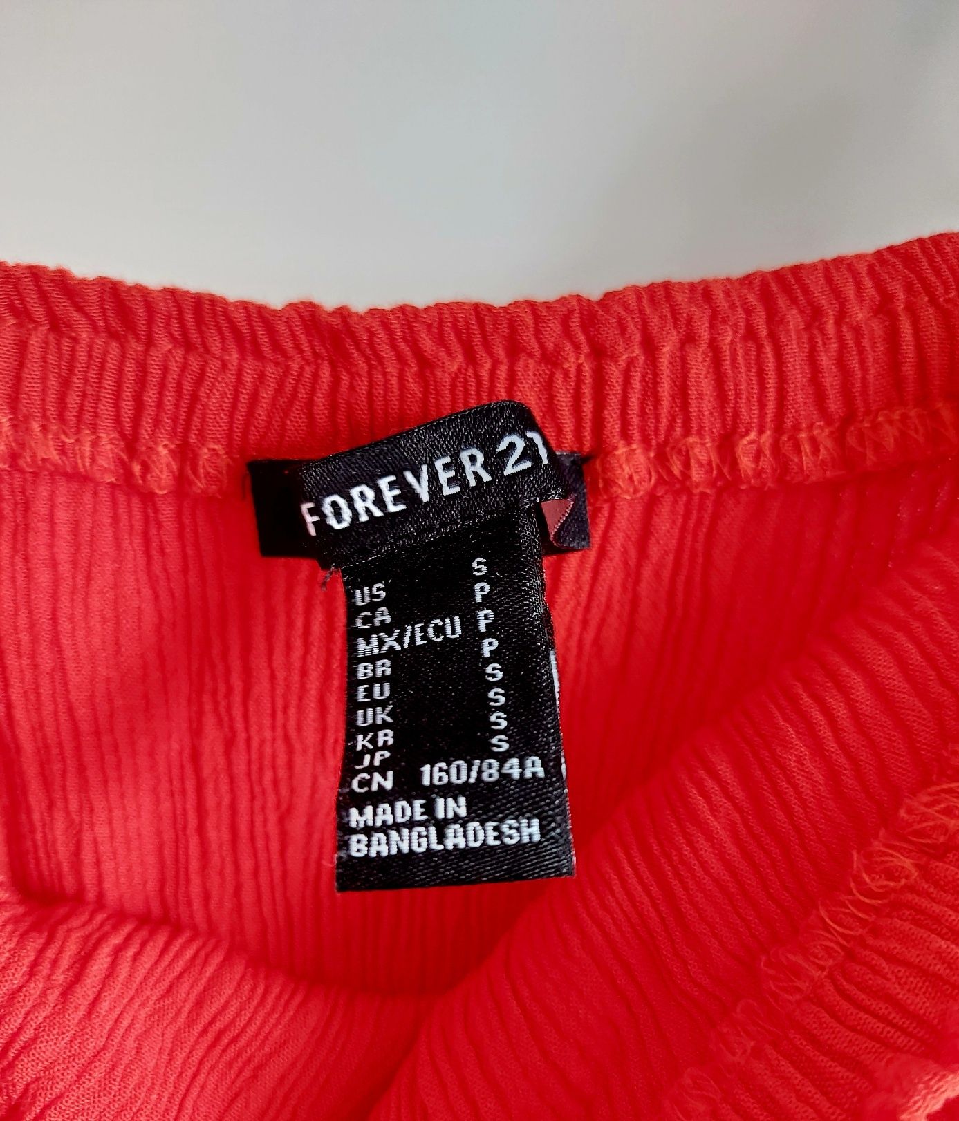 Sukienka długa maxi czerwona Forever 21 r.S.