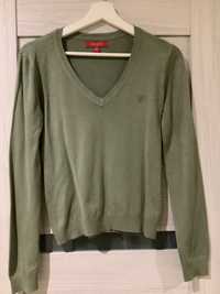 Guess bluzka sweterek damski zielony khaki 34 XS 36 S