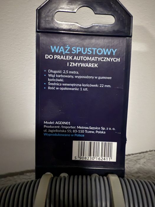Wąż spustowy HILLMANN do pralki lub zmywarki