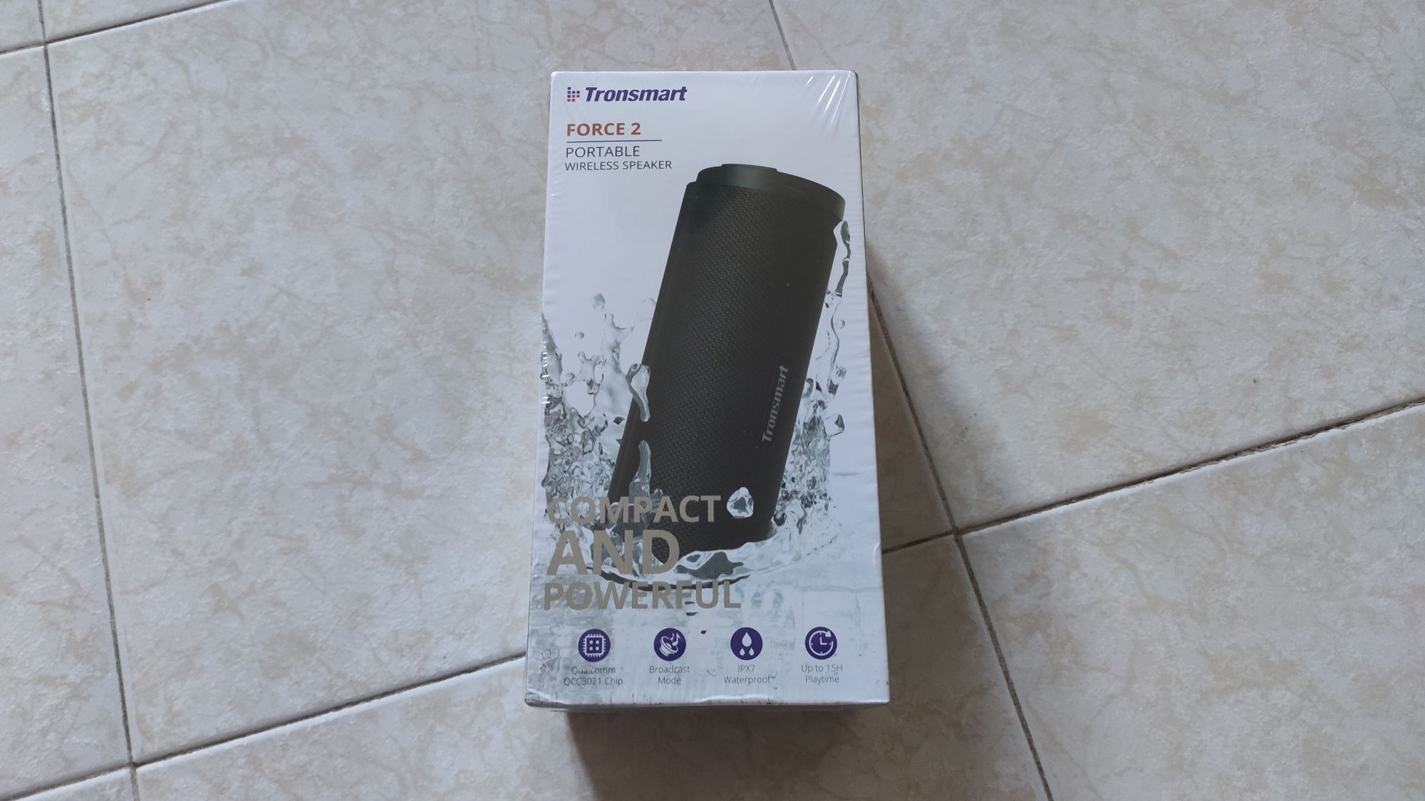 Coluna tronsmart force 2 à prova de água