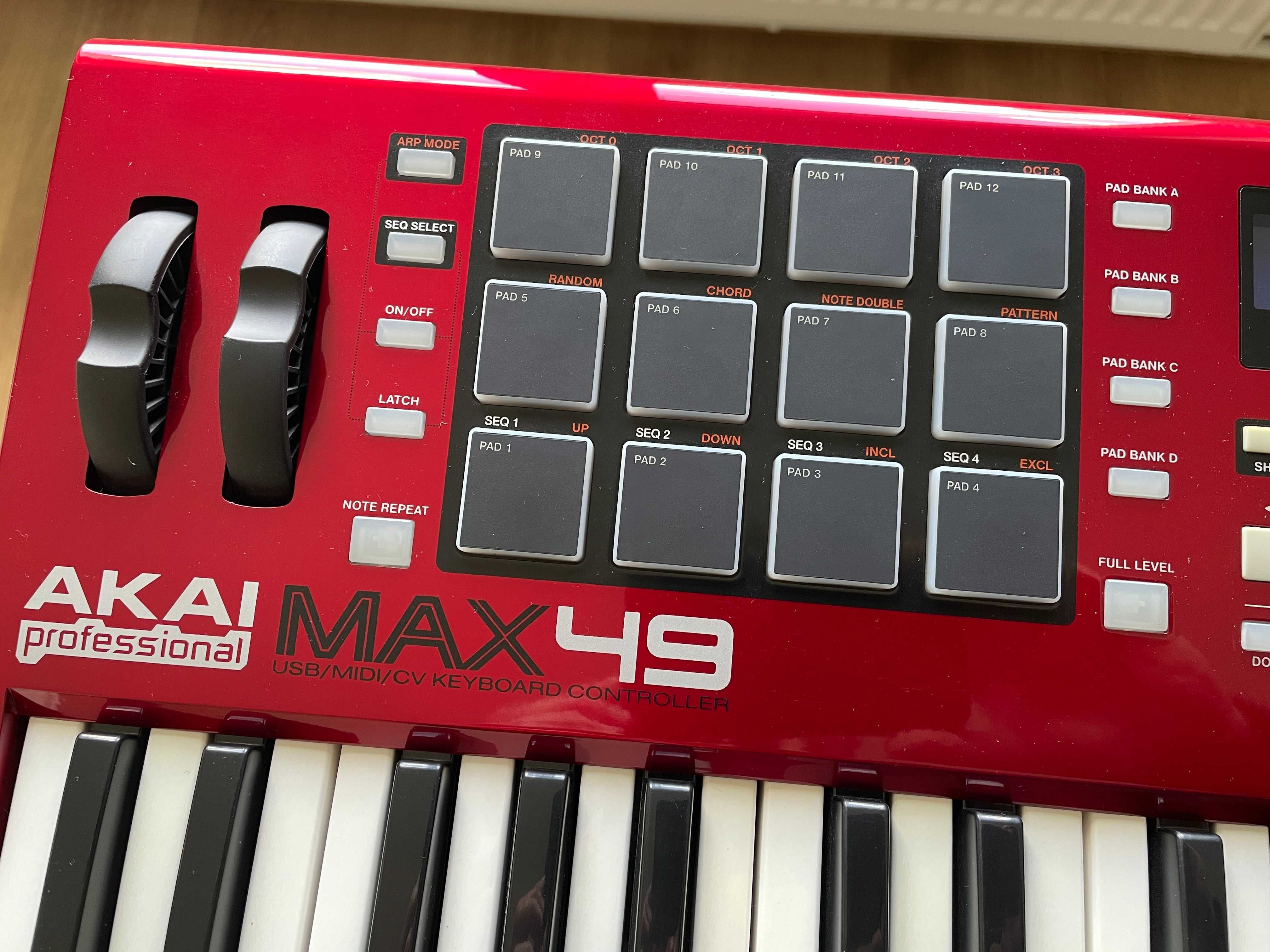 Akai MAX 49 klawiatura sterująca MIDI + stand gratis