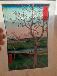 Witraż nalepiany Malutki japoński Hiroshige Ando