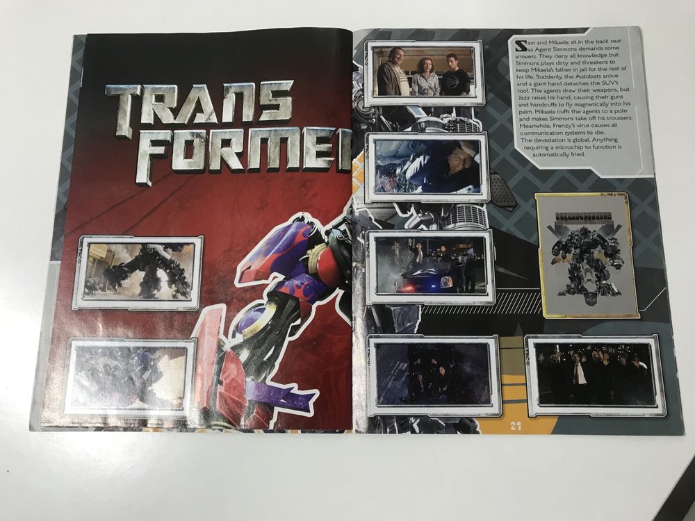 Caderneta Transformers 2007 Completa com poster