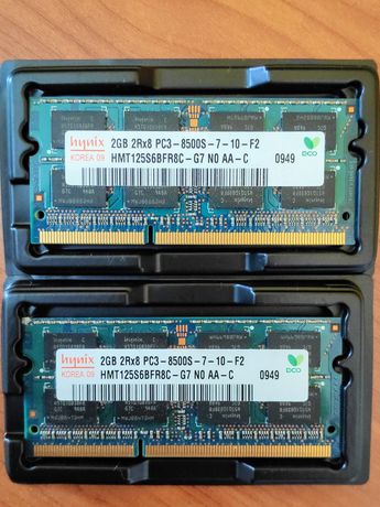Memória RAM portátil 1066 mhz 2x2GB