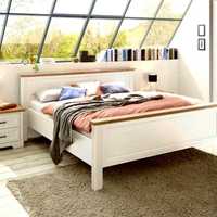 Łóżko podwójne Łóżka 180x200 biały Jasmin