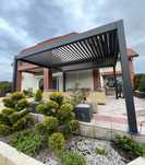 Pergola Ogrodowa 4x4 Aluminiowa Elektryczna LED