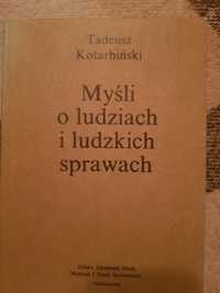 Tadeusz Kotarbiński Myśli o ludziach i ludzkich sprawach Ossolineum 86