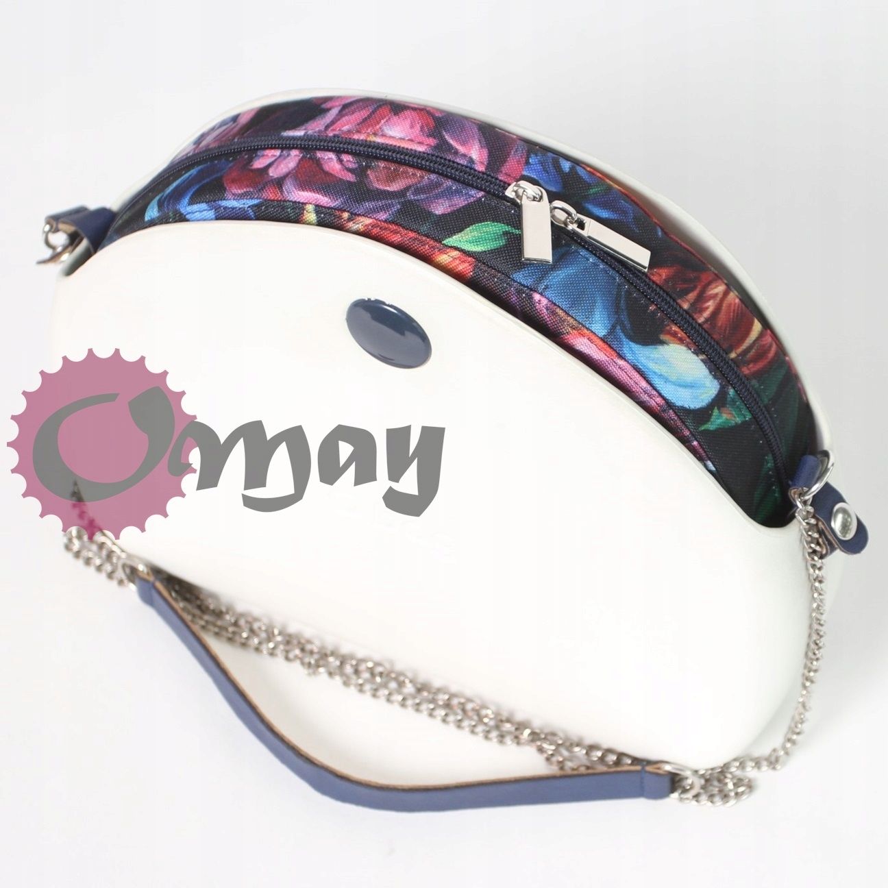 organizer OBAG MOON LIGHT róże kwiaty cudne zamek granatowy wkład OMAY