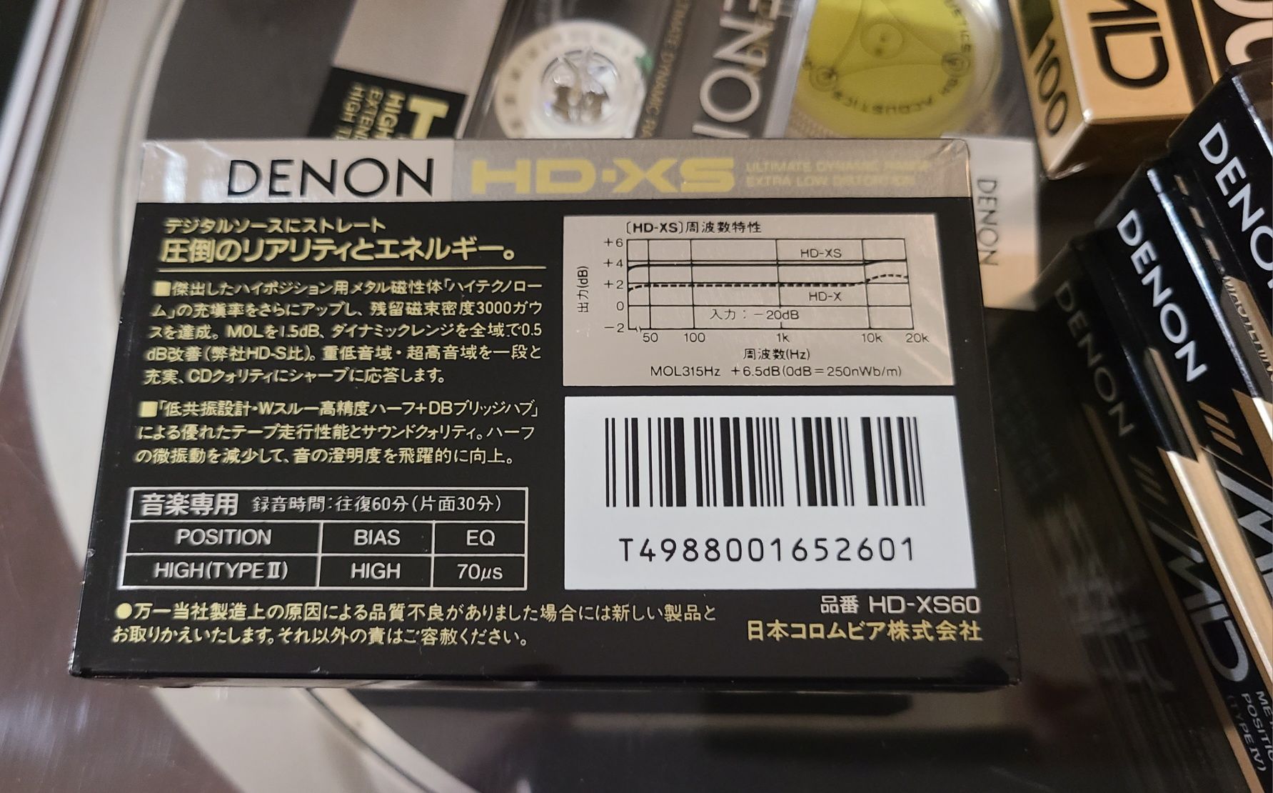 Элитная редкая топовая аудиокассета DENON HD-XS60 Made in Japan