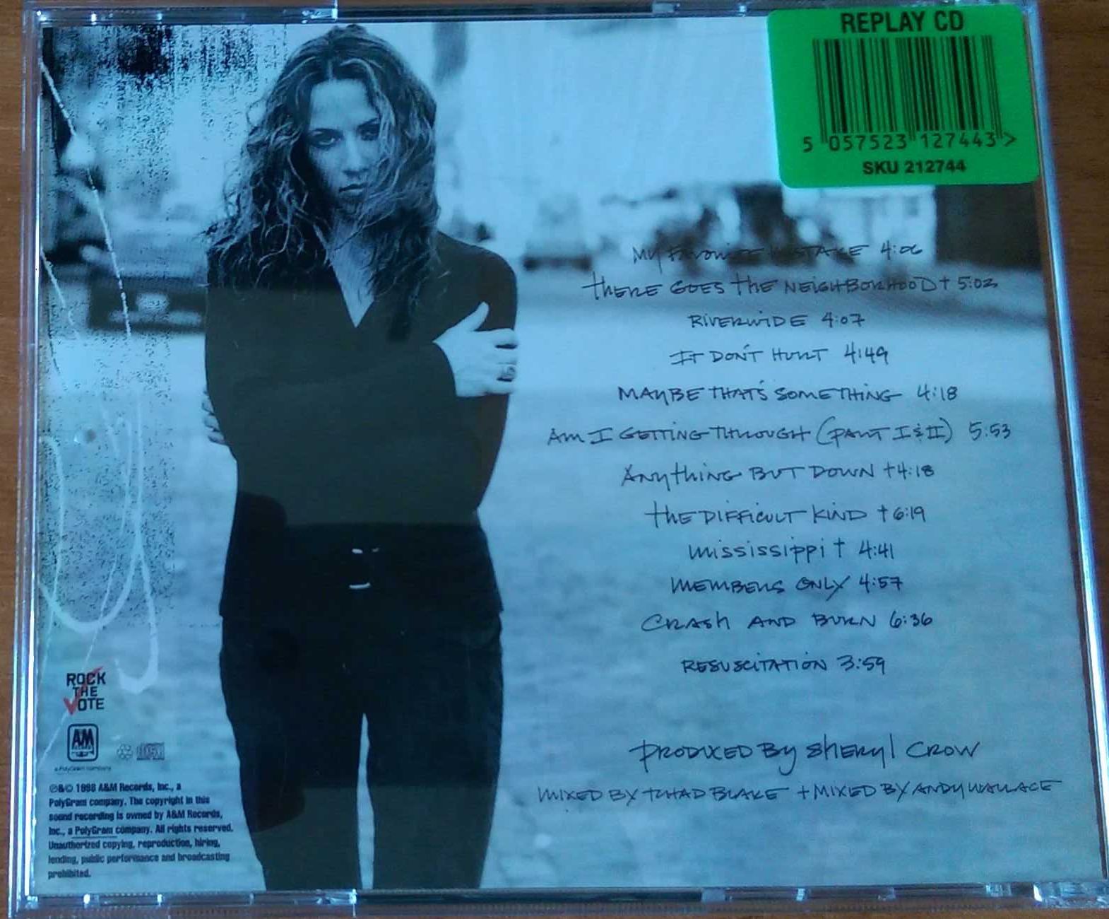 SHERYL CROW ‎– The Globe Sessions / płyta CD używana.