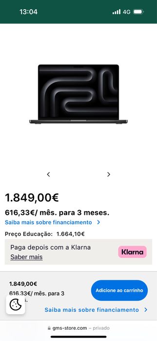 Vendo novo modelo macbook pro m5