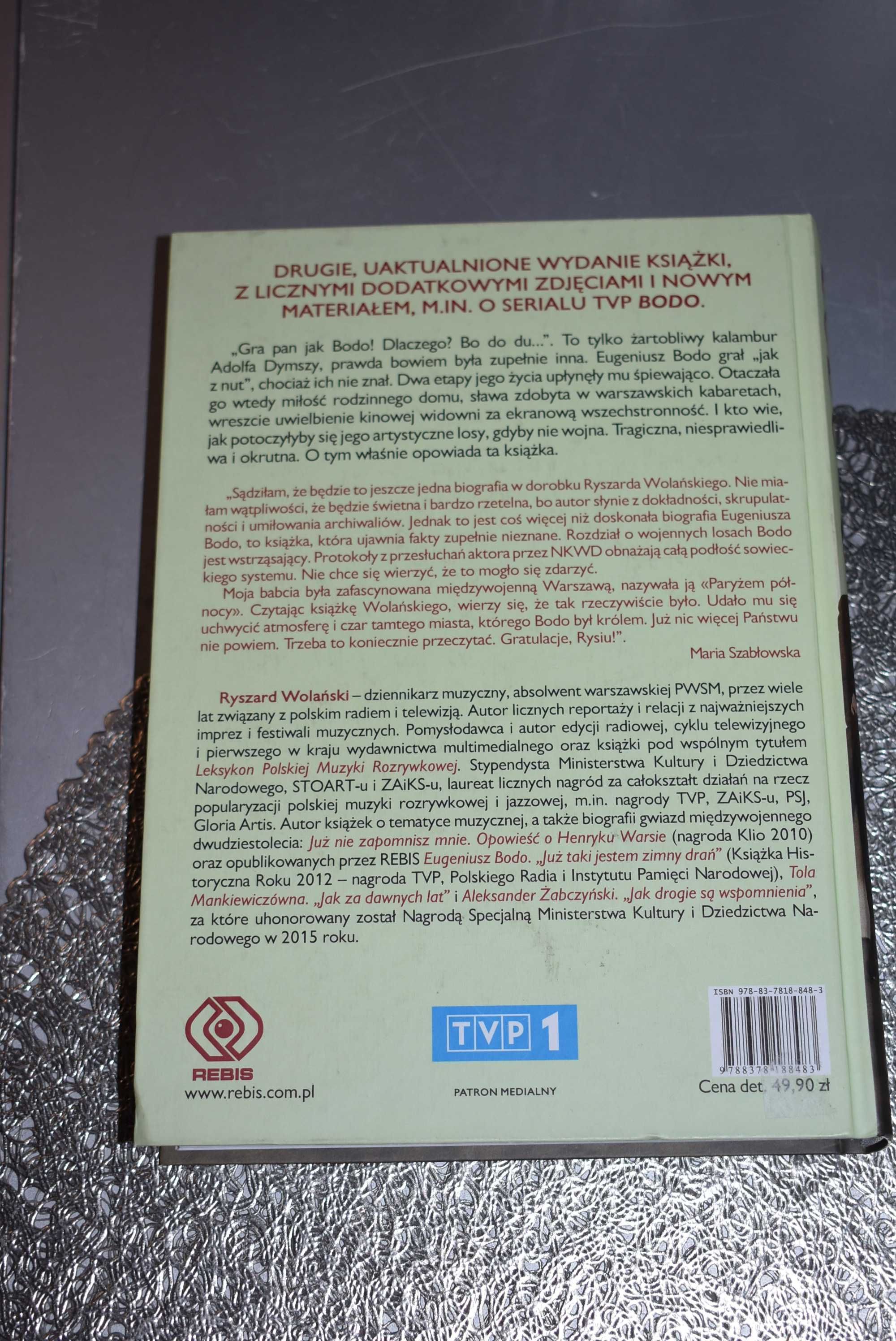 Eugeniusz Bodo - Już taki jestem zimny drań - Ryszard Wolański książka