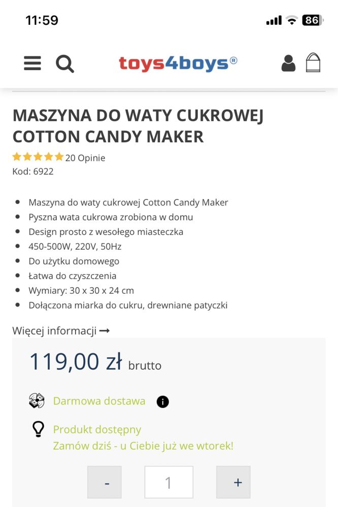 Maszyna do wary cukrowej