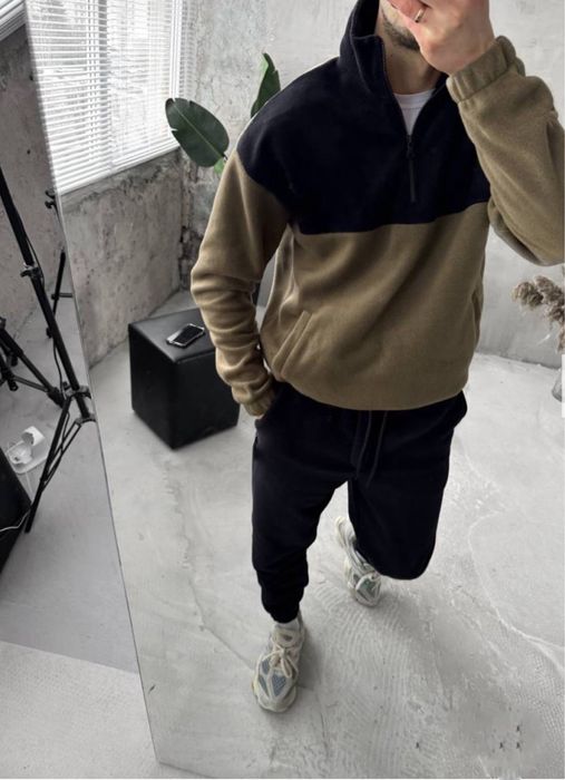 Теплий зимовий чоловічий костюм на флісі+термо