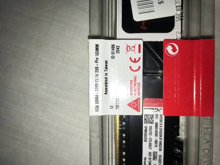 Оперативна пам'ять Hyper fury 8GB DDR4 3200.