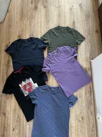 T-shirty koszulki H&M 5 szt dla chłopca rozmiar S na 176