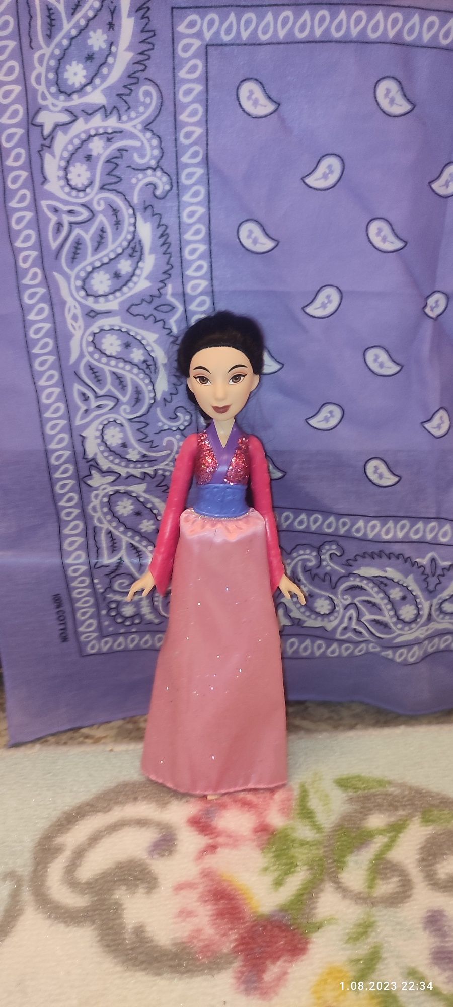 Disney Mulan Księżniczka Royal Shimmer Lalka   + dodatki