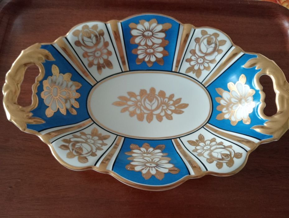 Stara ekskluzywna patera z porcelany 100  - letnia...