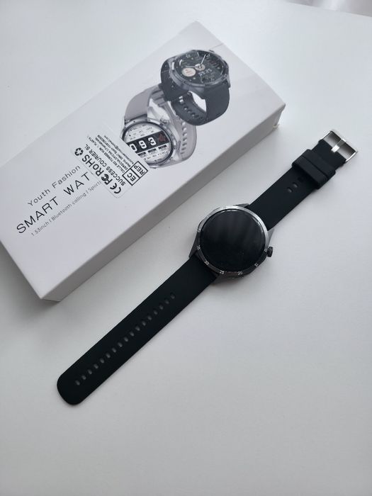 Smartwatch gt5 meski, czarny pełny komplet