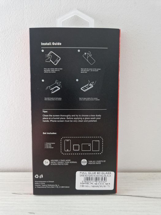 Hartowane szkło Full Glue 6D do SAMSUNG GALAXY A51/A51 5G