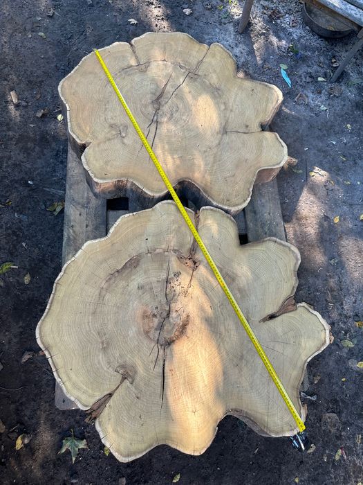 Plastry drewna akacji na stolik kawowy