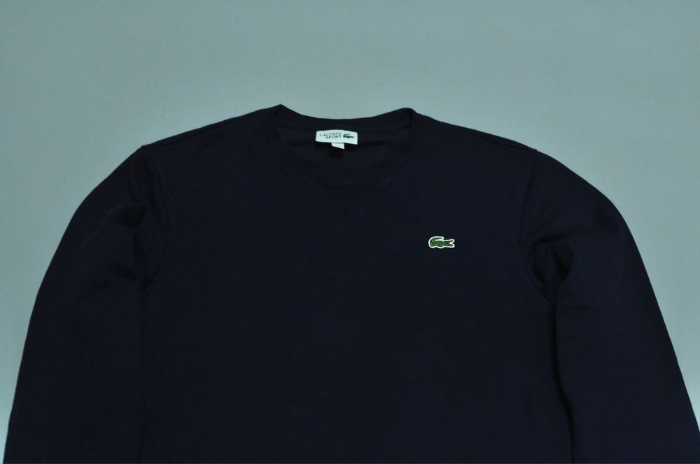 Lacoste оригинал свитшот мужской кофта тёмно синий лакоста