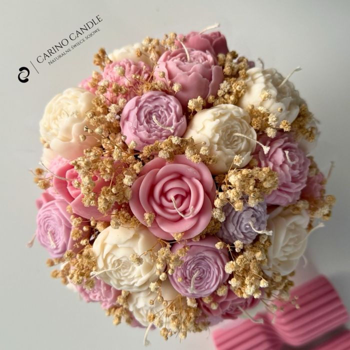 Box kwiatowy ze swiec sojowych