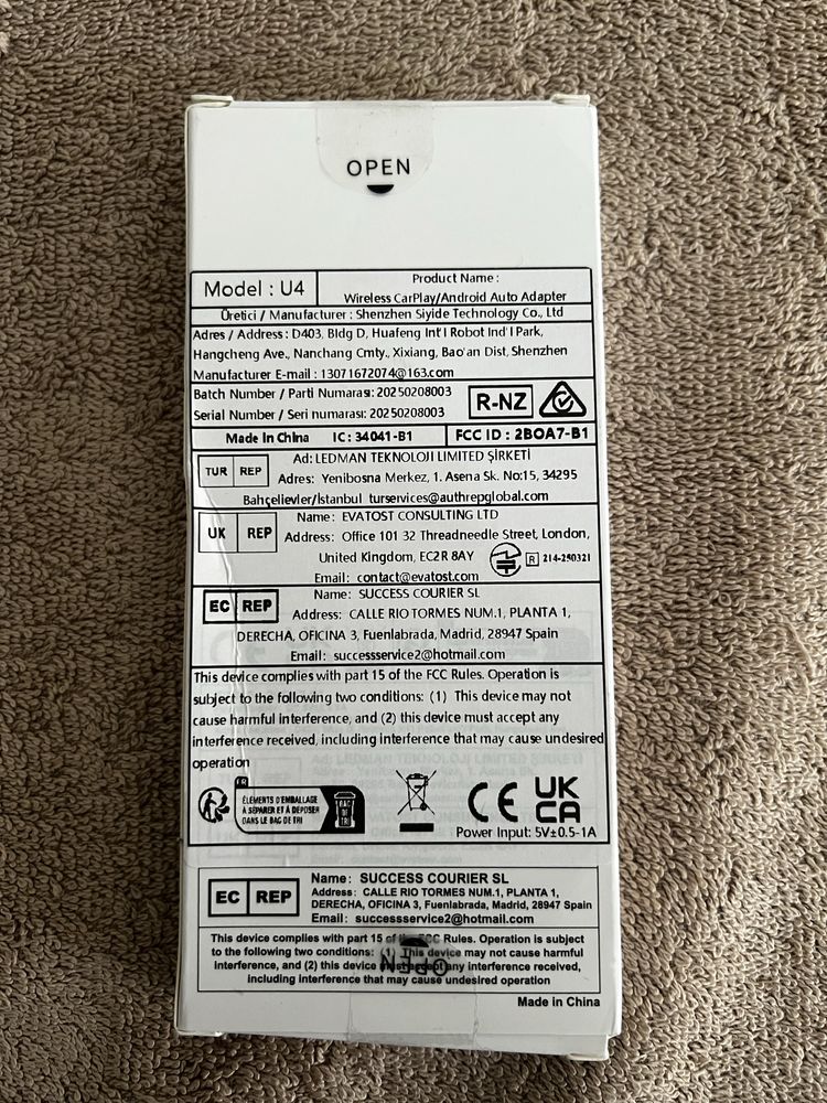 Adapter Android auto i apple car na bluetooth