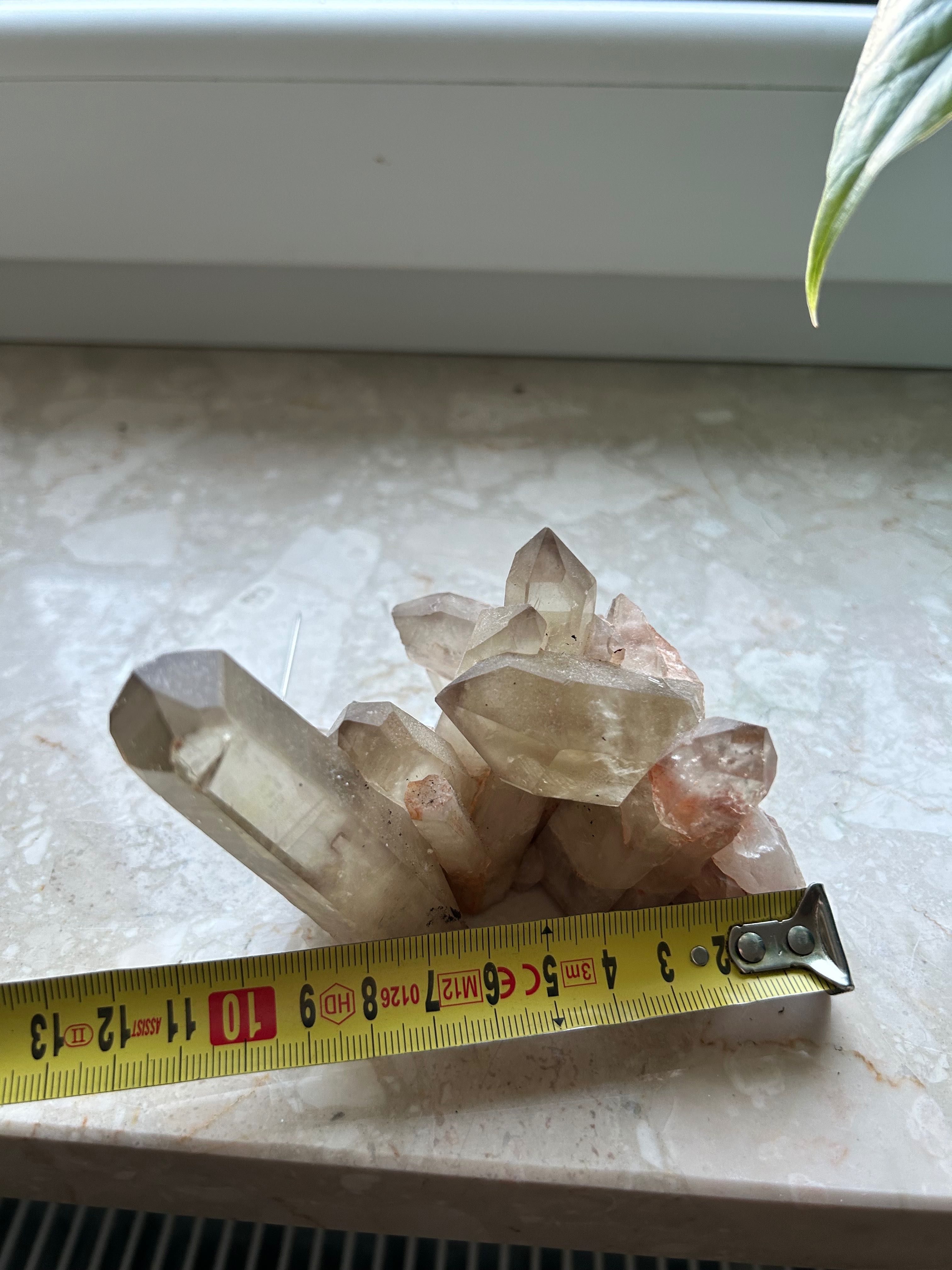 Cytryn naturalny kamień zrost kryształy unikat
