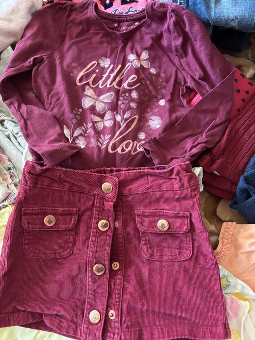 Пакет одягу на дівчинку 2-4р. Джинси, сукня, лосини