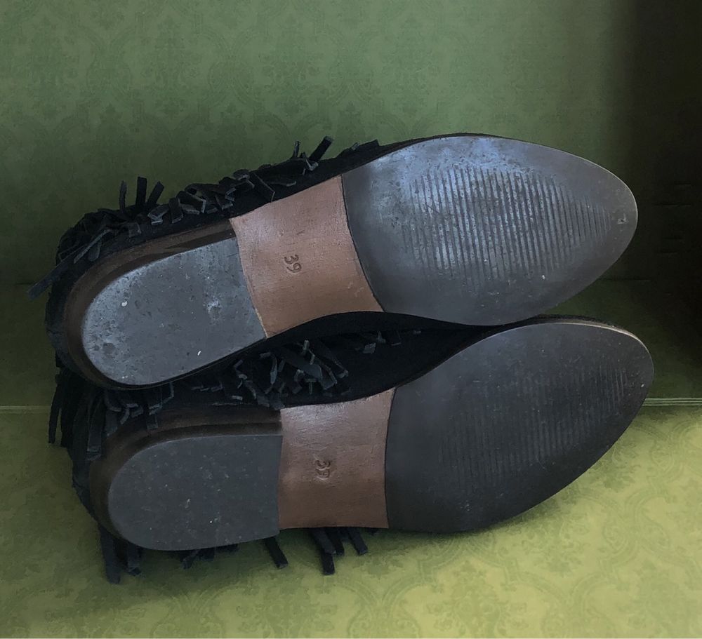 Buty MTNG ankle boots skórzane skóra naturalna zamsz zamszowe 39