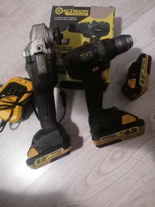 Kaltmann wiertarko wkrętarka + szlifierka kątowa