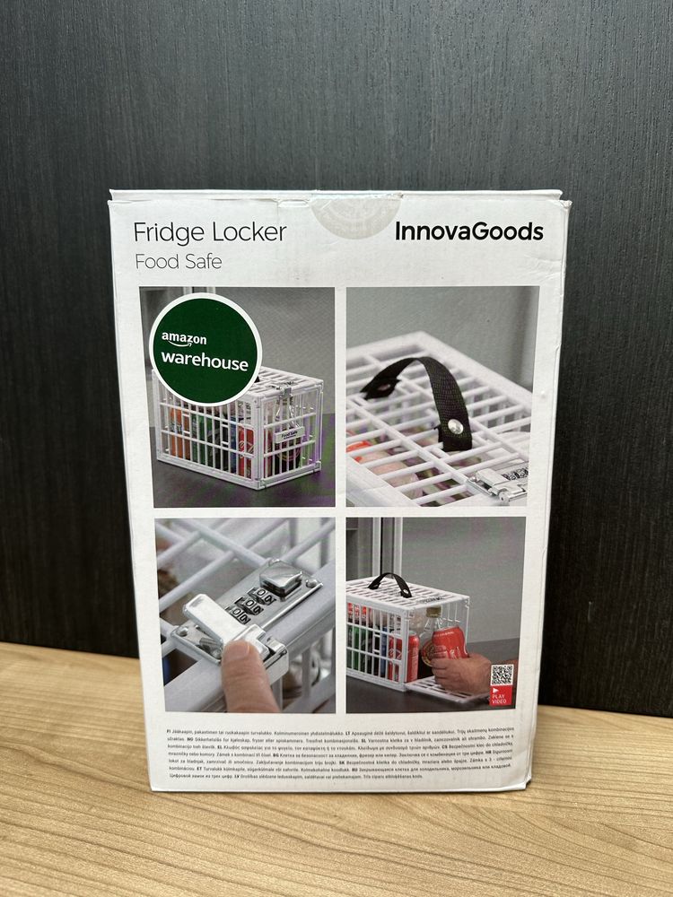 Lodówkowy sejf pojemnik, InnovaGoods zamykana klatka do lodówki