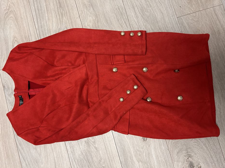 Плаття червоне замшеве