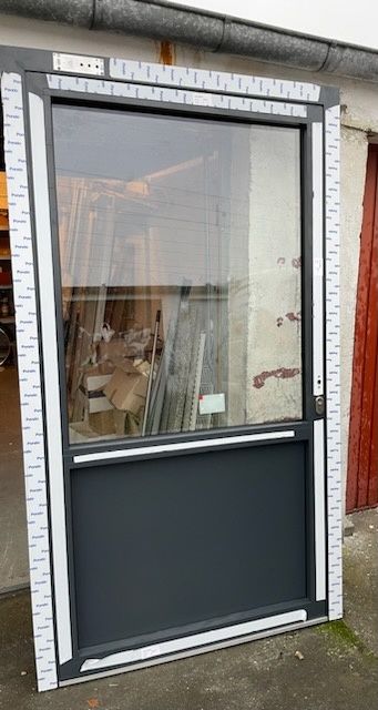 Drzwi zewnętrzne, aluminiowe, ciepłe