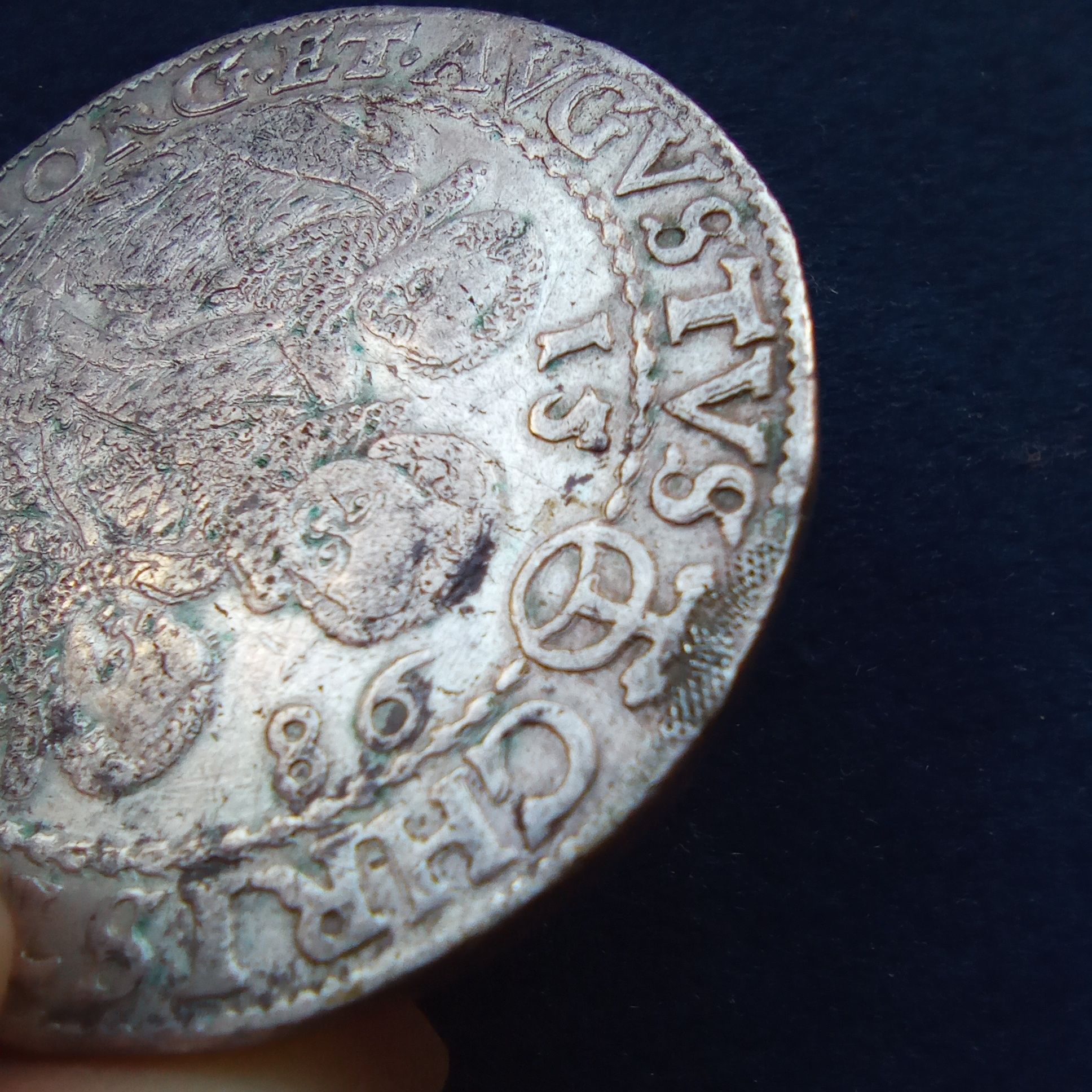 Talar Saksonia 1598 trzej bracia srebrna moneta