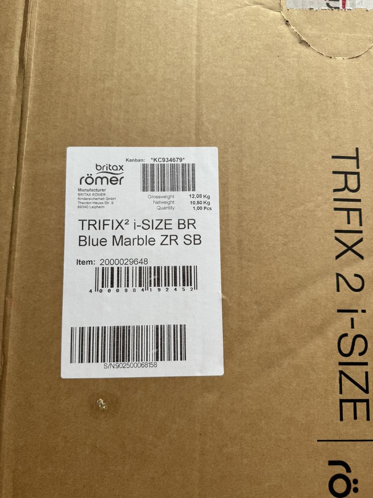 Автокрісло Britax-Romer TriFix2 i-Size Isofix блакитний мрамор