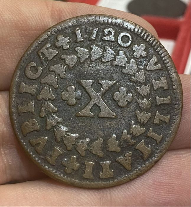 Moeda X Reis D JOAO V 1720