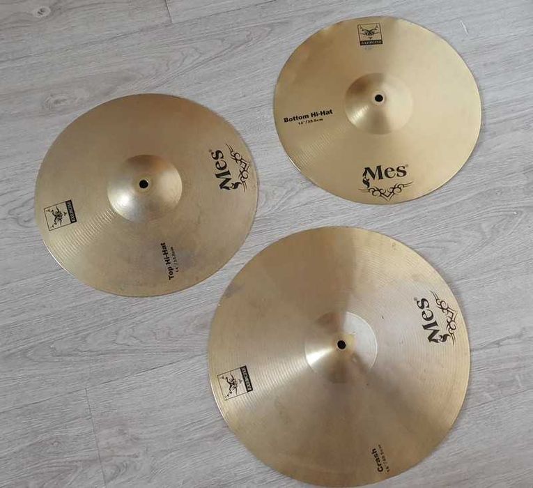 Zestaw talerzy Mes Exercise 14 cali hihat 16 cali crash perkusja